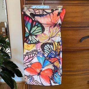 Sleeveless butterfly mini dress from Akira